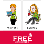 FRONTEND - BACKEND. Un proyecto de Diseño gráfico e Ilustración vectorial de Ana Torres - 02.12.2018