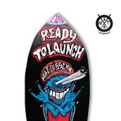Skateboard • The Critter Rocket #SkateArt. Projekt z dziedziny Trad, c, jna ilustracja,  Manager art, st, czn, Craft i  Sztuki piękne użytkownika Matdisseny @matdisseny - 06.10.2018
