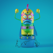 ¡Pinche Cabrón!. 3D, Character Design, 3D Modeling, and 3D Character Design project by David Sanz Soblechero - 12.17.2018