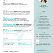 Curriculum. Un proyecto de Gestión del Portafolio de Yolanda Álvarez - 17.05.2020