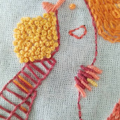 Mi Proyecto del curso: Técnicas de bordado: ilustrando con hilo y aguja. Een project van Craft,  Beeldende kunst,  Creativiteit, Borduurwerk y Textielillustratie van Trinidad Quito Bravo - 31.12.2018