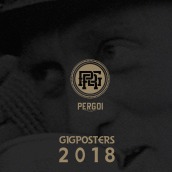 Gigposters 2018. Traditional illustration, Events, Graphic Design, Screen Printing, Vector Illustration, Drawing, Poster Design, Digital Illustration, Portfolio Development, and Artistic Drawing project by Pergoi Lab - 12.31.2018