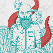 Océano . Un proyecto de Ilustración tradicional e Ilustración vectorial de Jorge Fernandez Flores - 19.12.2018