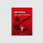 Memoria Anual Real Sporting de Gijón. Un proyecto de Diseño editorial y Diseño gráfico de Raúl Fresno Vega - 15.12.2018
