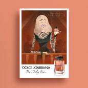 Dolce & Gabbana "The Only One". Ilustração tradicional, e Publicidade projeto de Oscar Raúl Muñoz Portela - 06.01.2019