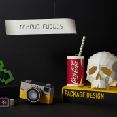Tempus Fuguis. Fotografia, Papercraft, e Fotografia de estúdio projeto de Agueda Peña - 09.01.2019