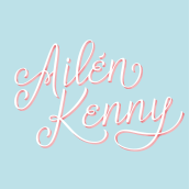 Mi Proyecto del curso: Lettering cursivo para logotipos. Un proyecto de Lettering de Ailen Kenny - 16.01.2019