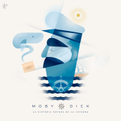 Moby - Dick. Projekt z dziedziny Trad, c, jna ilustracja i Projektowanie graficzne użytkownika Oscar Raúl Muñoz Portela - 24.01.2019