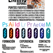 Perfil Profesional. Un proyecto de Diseño, 3D y Dirección de arte de Enriro Navajas - 30.01.2019
