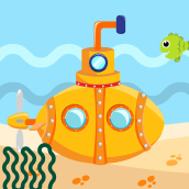 Yellow submarine. Animação, e Web Design projeto de Diana Caicedo - 30.01.2019