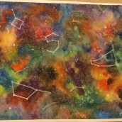 Mi Proyecto del curso: Galaxia. Artes plásticas projeto de Sarahi Loya - 30.01.2019