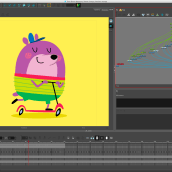 Bumpy the Bear animation test!. Animação 2D projeto de Emi Ordás - 31.01.2019