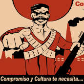 Ilustraciones para Compromiso y Cultura. Ilustração tradicional projeto de Eduardo Galindo Griñon - 31.01.2019