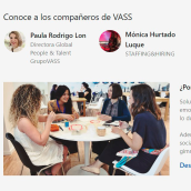 Página LinkedIn de Pago VASS. Un proyecto de Publicidad, Cop, writing, Redes Sociales y Marketing Digital de Gracia Gutiérrez - 28.12.2018