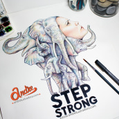 STEP STRONG. Un proyecto de Ilustración tradicional de Andreina Ayala - 18.02.2019