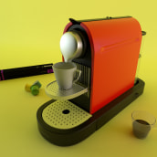 Cafetera 3D. Un proyecto de Modelado 3D de Lorena Gutiérrez - 20.02.2019
