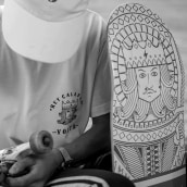 REY CALAVERA. CHICLE T-SHIRT FT VOLTA SKATEBOARD.  project by César González - 02.24.2019