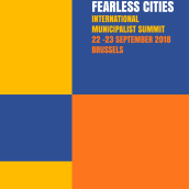Brochure Fearless Cities - Brussels. Un proyecto de Diseño y Eventos de Laura Morales - 22.09.2018
