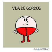 Mi Proyecto del curso: Vida de gordos. Comic, Cop, writing, and Vector Illustration project by Poncho Gonzalez - 03.03.2019