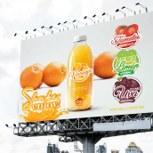 Juices. Advertising, Graphic Design, Packaging, and Logo Design project by Celi Rébora Tagniani - 09.04.2018