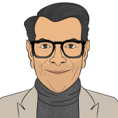 Ty Burrell (Phil Dunphy en Modern Family). Un proyecto de Ilustración tradicional, Ilustración digital, Ilustración de retrato y Dibujo de Retrato de Sergio Martínez - 07.02.2019