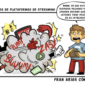 Mi Proyecto del curso: Humor gráfico para principiantes // Guerra de Plataformas. Un proyecto de Ilustración tradicional y Cómic de Franciso Javier Arias Álvarez - 14.04.2019
