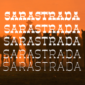 Sarastrada Typeface. Design, Editorial Design, Graphic Design, T, pograph, and Lettering project by Miguel Angel Contreras Cruz - 04.18.2019