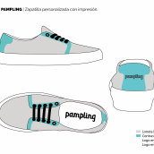 Producto: Zapatillas Pampling. Design de produtos, e Fotografia do produto projeto de Irene Sobreviela - 20.04.2016