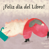 Ilustración para el día del libro.. Traditional illustration project by Nuria García - 04.23.2019