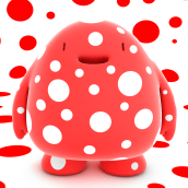 Little monster Yayoi Kusama style. 3D, and Character Design project by Sergio Casado González - 04.27.2019