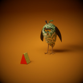 Little_owl. 3D projeto de Gabriel Matteucci - 29.04.2019