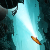 "Underwater Chamber of Chains", para The Gnomon Workshop. Un proyecto de Ilustración tradicional y Concept Art de David Rendo - 01.01.2019
