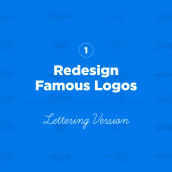  Rediseño de Logos Famosos. Br, ing, Identit, Graphic Design, T, pograph, Calligraph, Naming, and Lettering project by Sergio Vargas - 05.19.2019