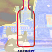 Cartel para el Concurso del Vodka Absolut Competition 2019. Design gráfico projeto de Marcos Flórez Tascón - 24.05.2019
