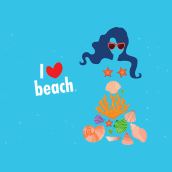 I love beach, I love fashion. Graphic Design project by Hector Otero Cruz - 02.17.2018