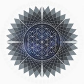 Flor de la vida. Geometría sagrada.. Un proyecto de Ilustración tradicional y Diseño gráfico de Esteve Ca - 24.11.2018