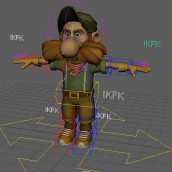 Meu projeto final do curso de Rigging. 3D, Rigging, Character Animation, and 3D Animation project by Alisson A. Cavalheiro Perin - 06.12.2019