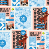 Adidas Sport Club — Branding + Application [Creative Direction]. Br, ing, Identit, and Graphic Design project by Gustavo Bouyrié - 06.17.2019