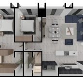 interiorismo . Een project van 3D, Architectuur, Interactief ontwerp y  Interieurdecoratie van jose sosa - 17.06.2019