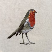 Mi Proyecto del curso: Pintar con hilo: técnicas de ilustración textil. Embroider project by Gabriela Vaz - 06.18.2019