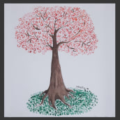 cherry blossom. Pintura em aquarela projeto de MaPia MaBa - 24.06.2019