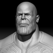 Thanos para imprecion 3d. Un proyecto de Modelado 3D de Arturo Garcia - 03.07.2019