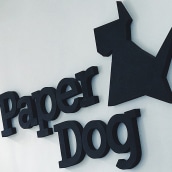 PAPER DOG. Ilustração tradicional, Direção de arte, Design editorial, Design gráfico, Web Design, e Criatividade projeto de CSIMÉTRICA - 08.07.2019