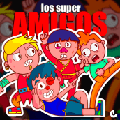 LOS SUPER AMIGOS. Traditional illustration, Character Design, and Vector Illustration project by Eddi Alvarez - 07.14.2019