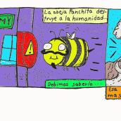 La abeja Panchita conquista al mundo.... Comic project by Olaf Arroyo - 07.14.2019
