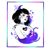 Mujeres Galácticas.. Un proyecto de Ilustración, Diseño de personajes e Ilustración digital de Polilla Tattoo - 16.07.2019