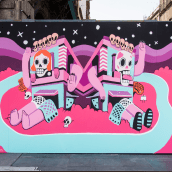 Mural Día de Muertos. Un proyecto de Ilustración de Andonella - 31.10.2017