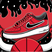 Ilustraciones para Nike #AFI NBA. Ilustração tradicional projeto de Andonella - 16.07.2019