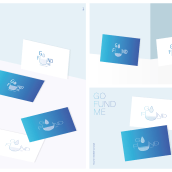 GO FUND ME. Een project van  Ontwerp,  Br, ing en identiteit, Grafisch ontwerp, Vectorillustratie,  Icoonontwerp, Logo-ontwerp y Digitale illustratie van Patricia Gil - 28.06.2019