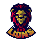 BAD LIONS. Mascot logo para esports. Un projet de Br, ing et identité, Design graphique , et Création de logos de Alejandro Zarcero - 22.07.2019